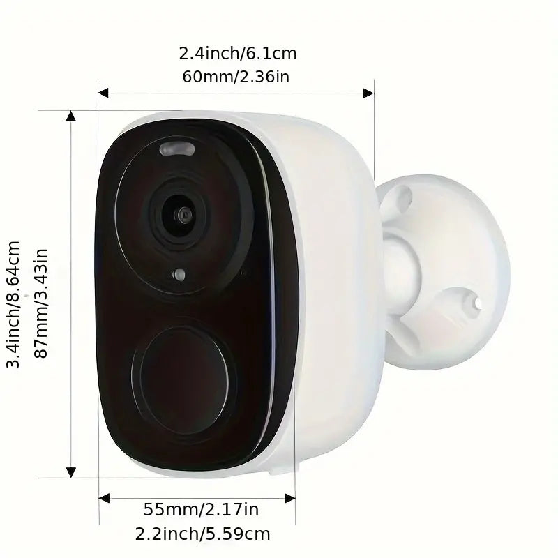 Telecamera Wi-Fi da esterno con batteria da 5200 mAh e audio bidirezionale