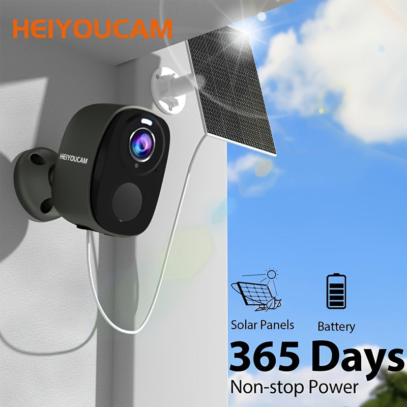 Set di 2 telecamere Wi-Fi solari da esterno 3 MP con audio bidirezionale