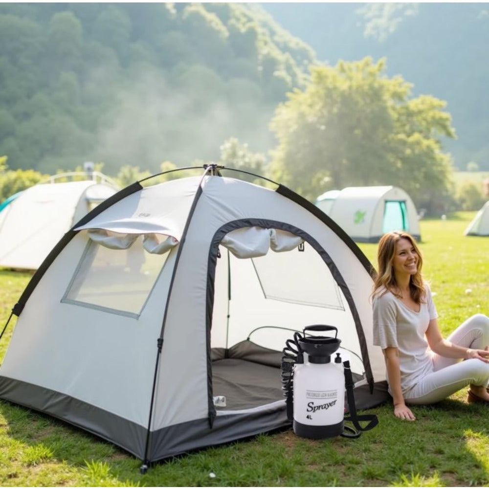 Doccia portatile da campeggio da 8 litri con pompa manuale