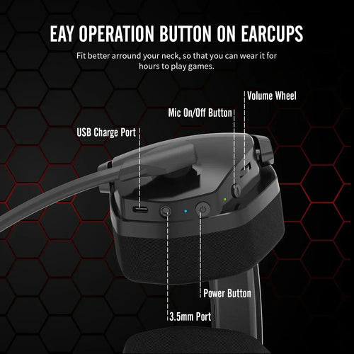 Cuffie gaming arancioni wireless e cablate