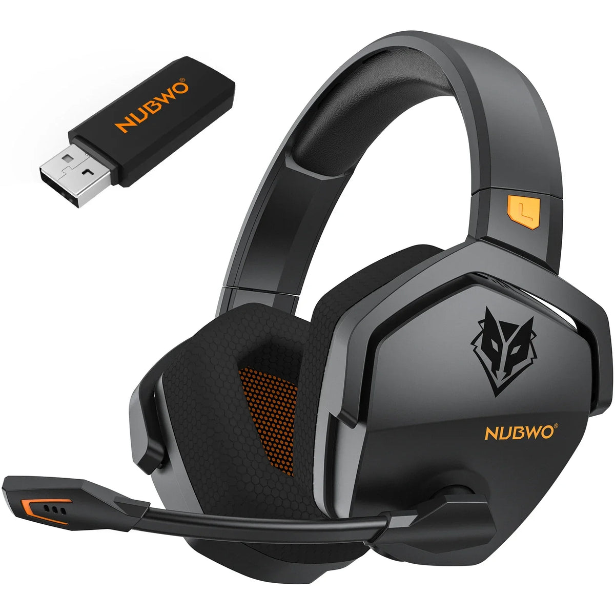 Cuffie gaming arancioni wireless e cablate