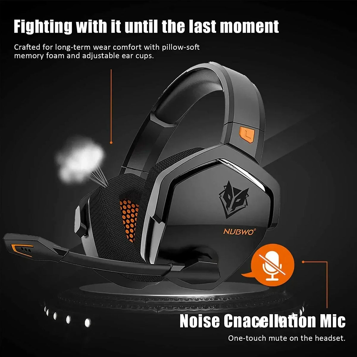 Cuffie gaming arancioni wireless e cablate