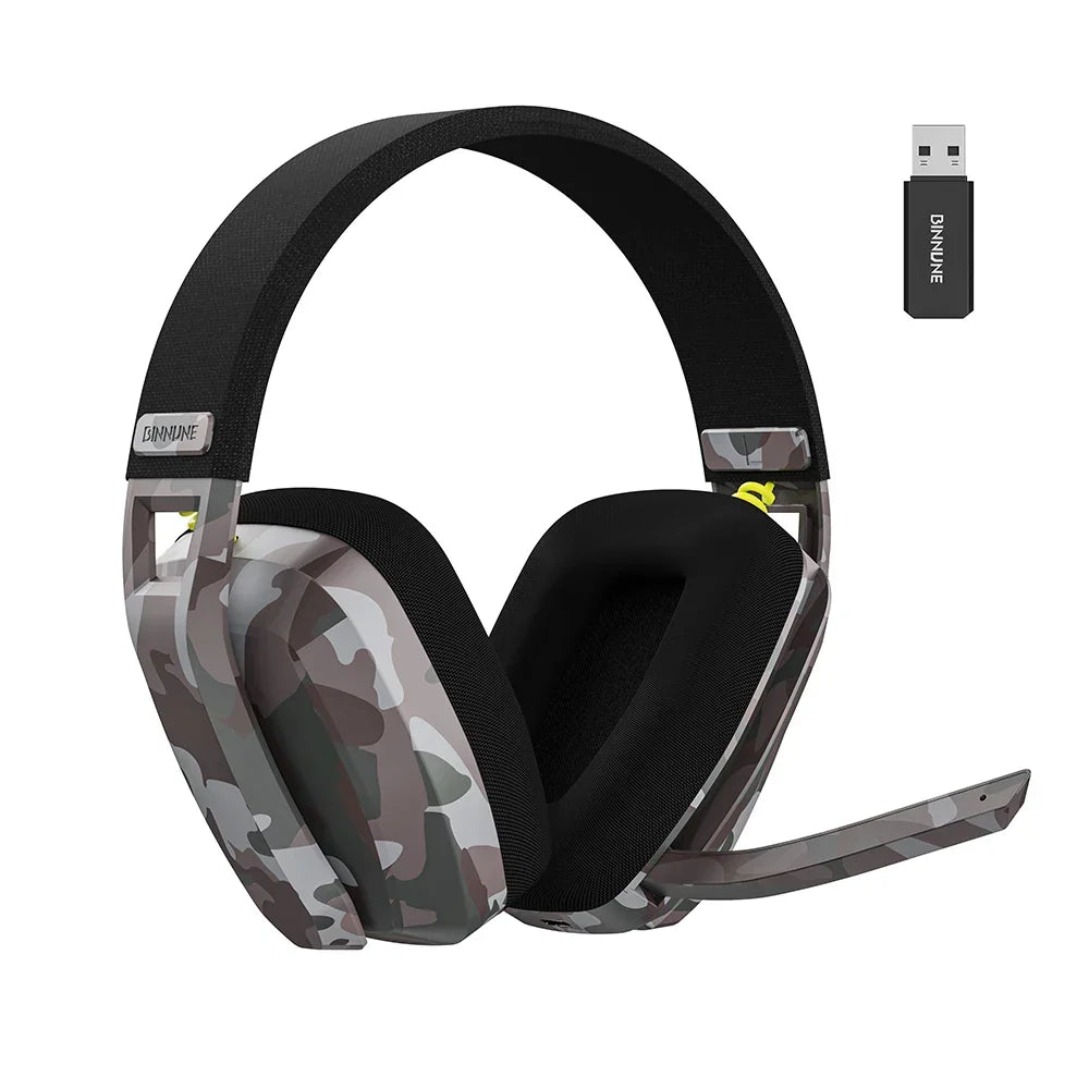Cuffie gaming wireless mimetiche con microfono
