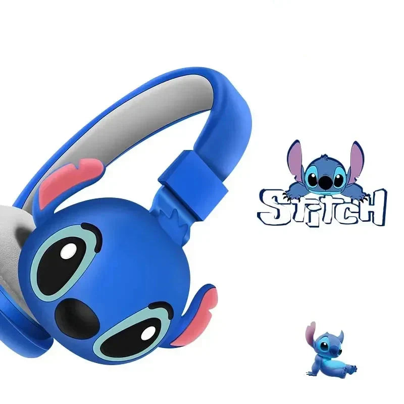 Cuffie Bluetooth Stitch blu pieghevoli con microfono AH-806