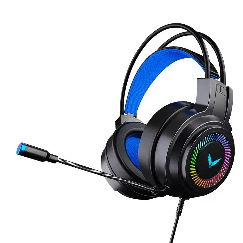 Cuffie gaming nere con surround virtuale 7.1