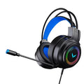 Cuffie gaming nere con surround virtuale 7.1