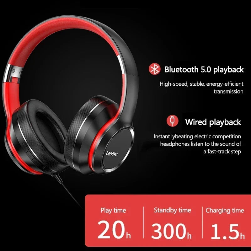 Cuffie Bluetooth over-ear pieghevoli nere con microfono