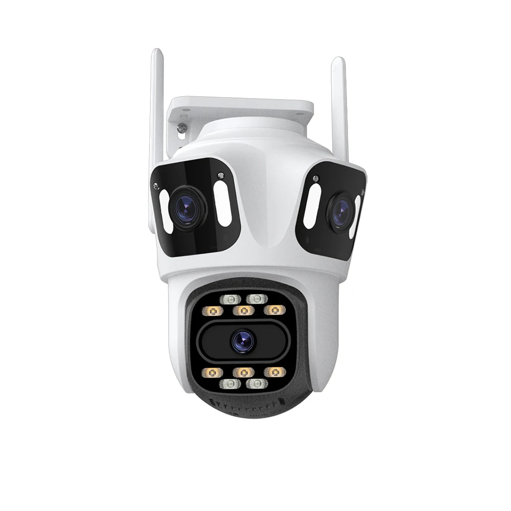 Telecamera Wi-Fi da esterno a 3 obiettivi 6K con inseguimento automatico
