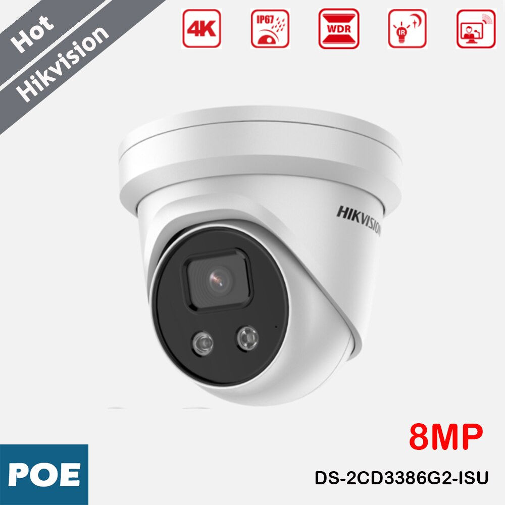 Telecamera IP 8 MP PoE DS-2CD3386G2-ISU con obiettivo 2,8 mm