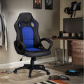 Sedia gaming Basic con schienale colorato blu