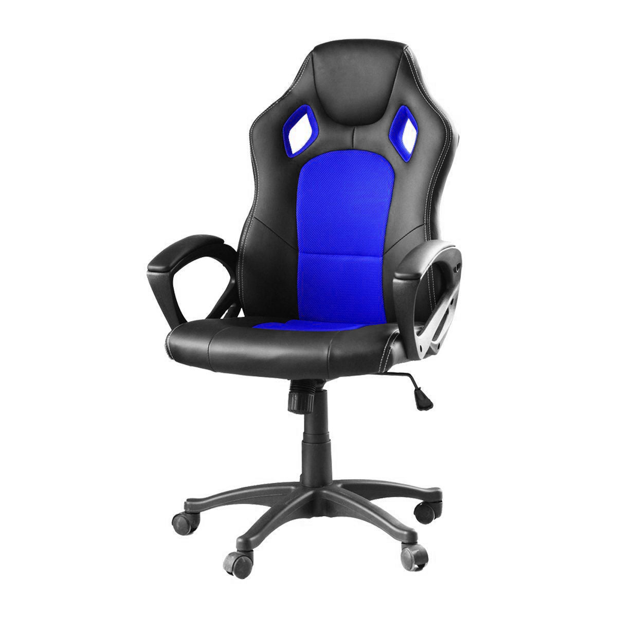 Sedia gaming Basic con schienale colorato blu