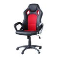 Sedia gaming con schienale colorato rosso