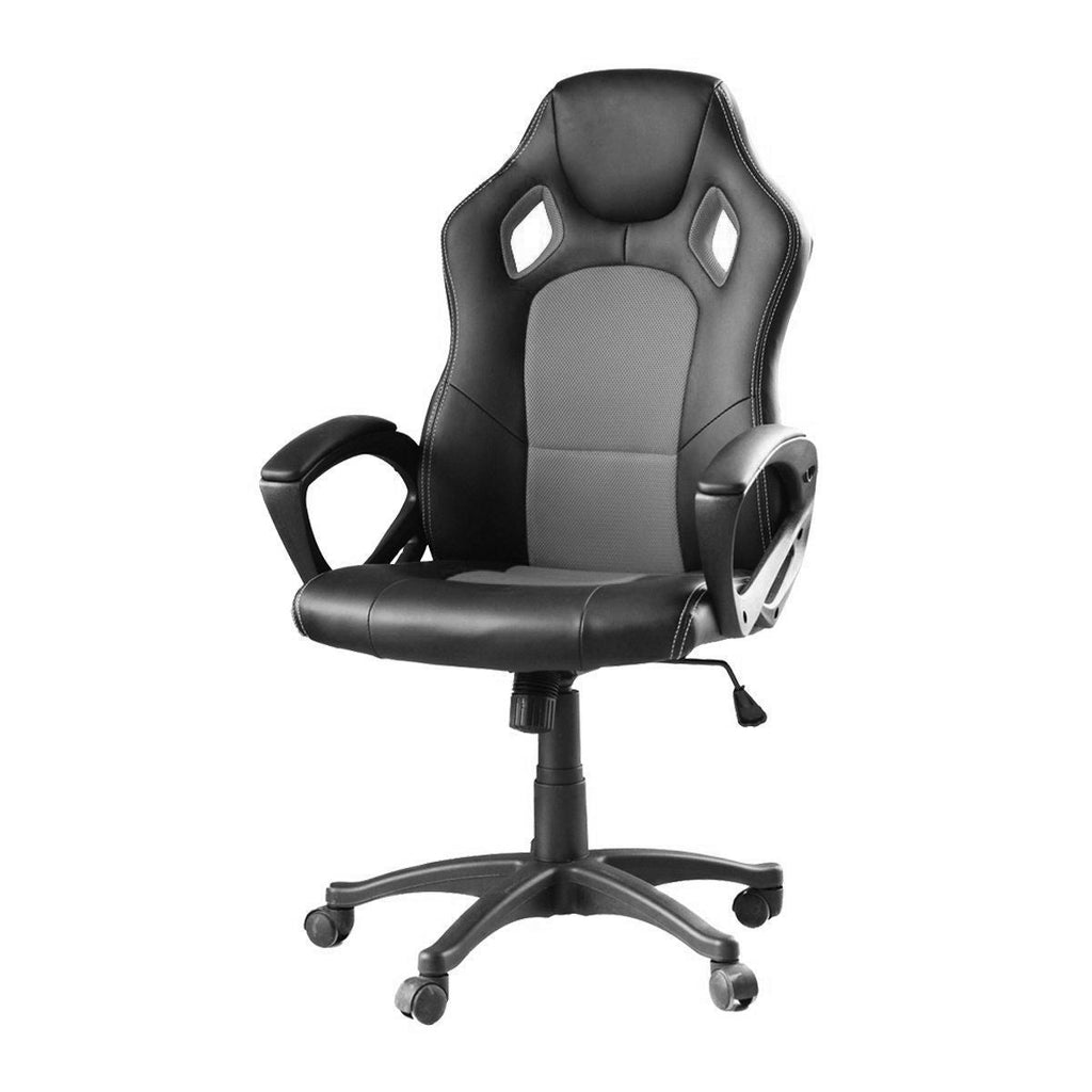 Sedia gaming Basic con schienale colorato grigio