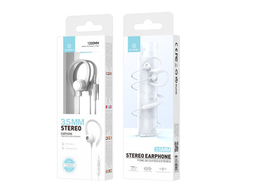 Auricolari Techancy TD8058 bianchi con microfono e jack 3,5 mm