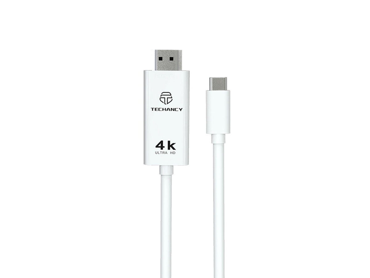 Cavo USB-C per schermi HDMI Techancy TL7271 nero, 1,8 m, 4K