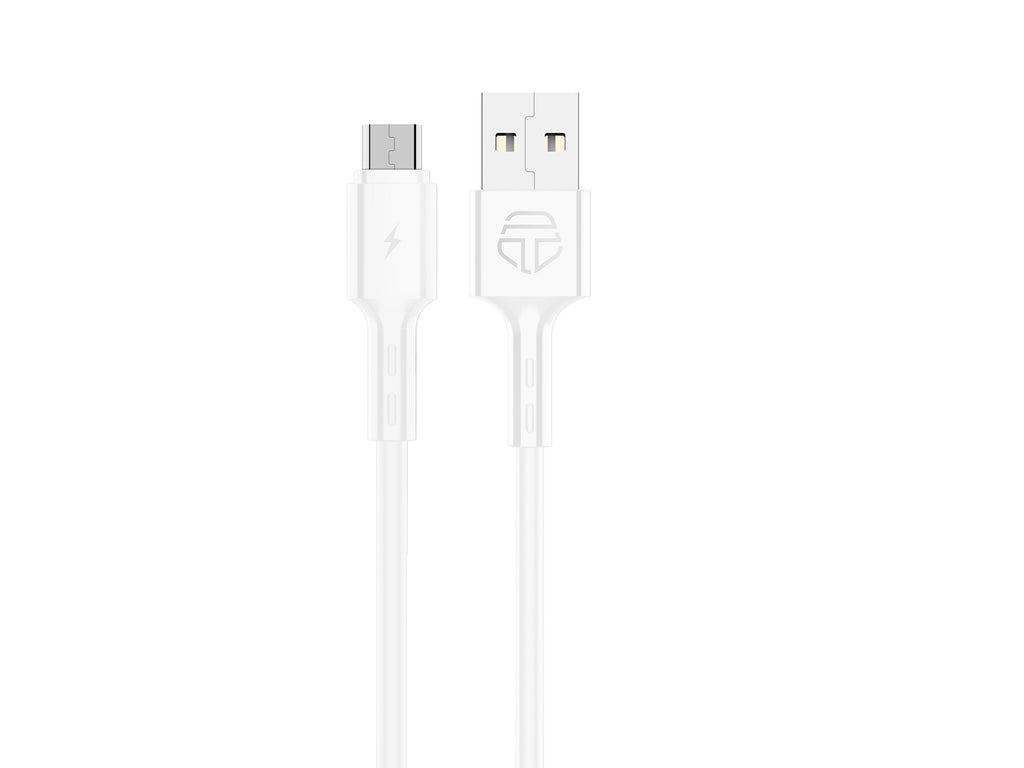 Cavo USB–Micro Techancy TB1738 bianco, 1 m, 2,4 A
