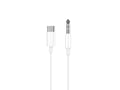 Cavo audio USB-C–jack 3,5 mm Techancy KQ2601 bianco da 1 m