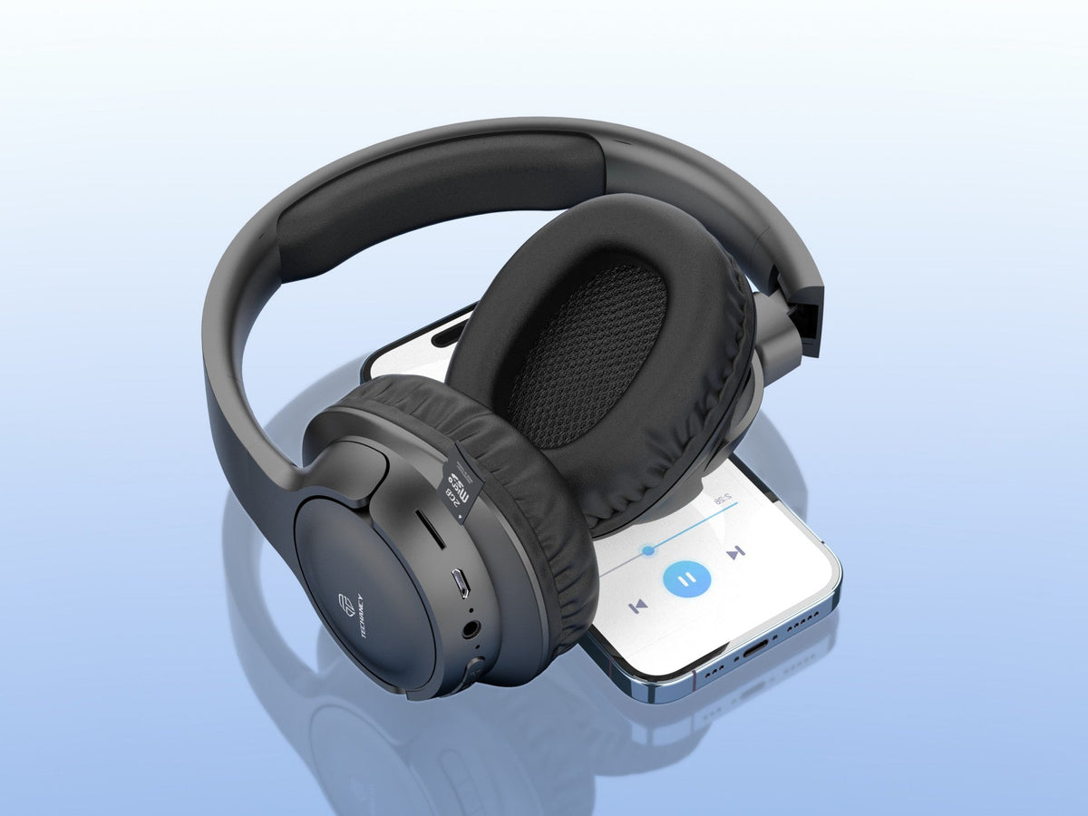 Cuffie Bluetooth pieghevoli Techancy TH5212 nere