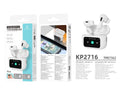 Auricolari Bluetooth Techancy KP2716 bianchi con ANC e custodia touch
