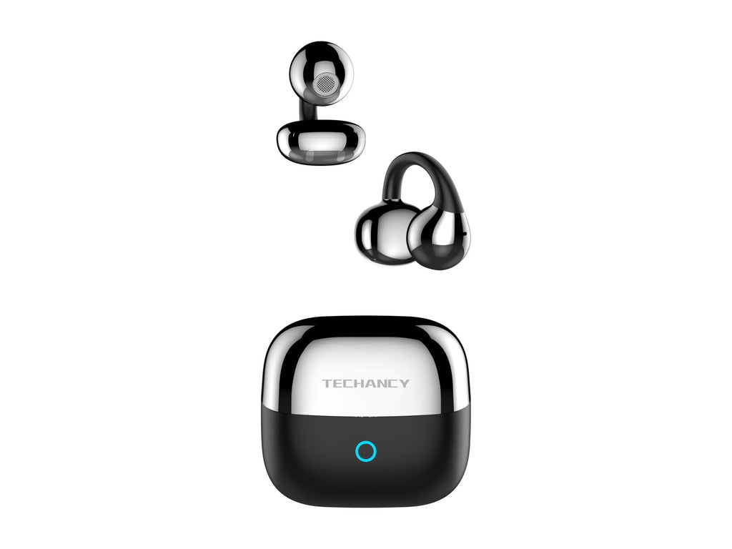 Auricolari Bluetooth open-ear Techancy KP2717 neri con aggancio a clip