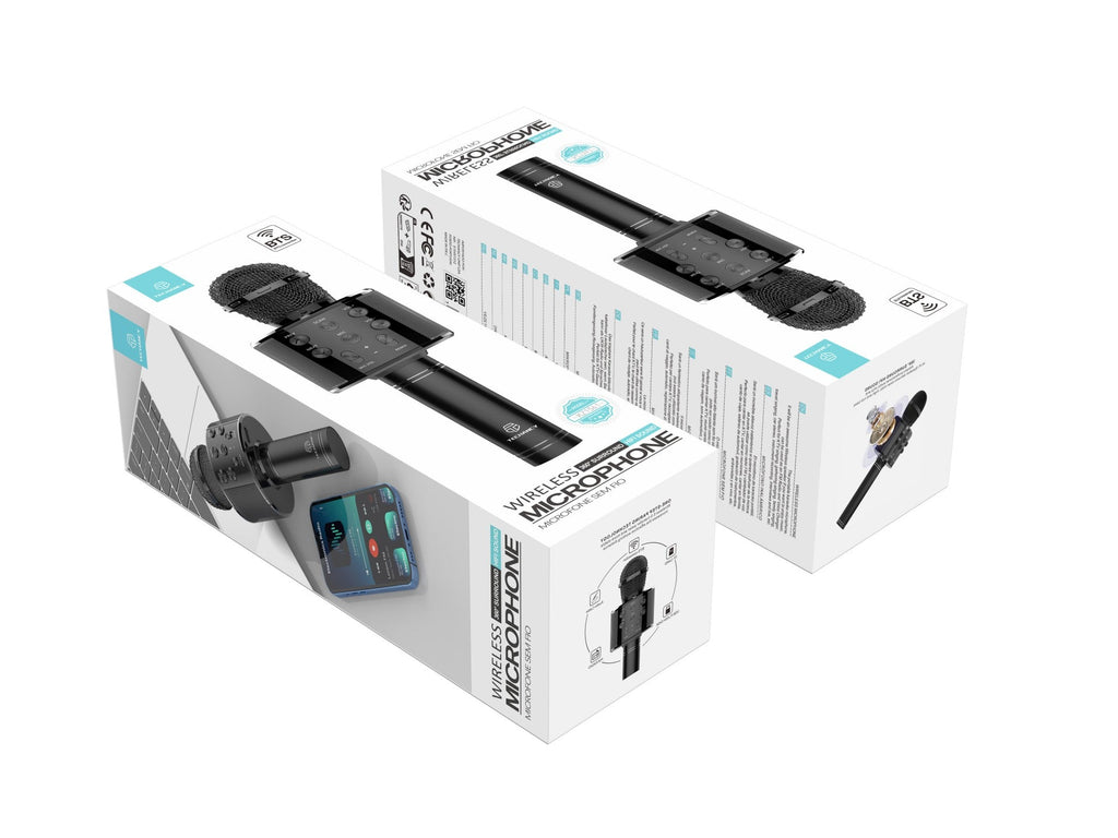 Microfono karaoke wireless Techancy KZ1561 con altoparlante Bluetooth