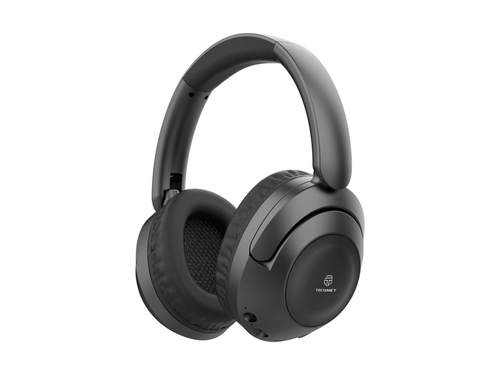 Cuffie Bluetooth pieghevoli Techancy TH5214 nere, autonomia 12 ore