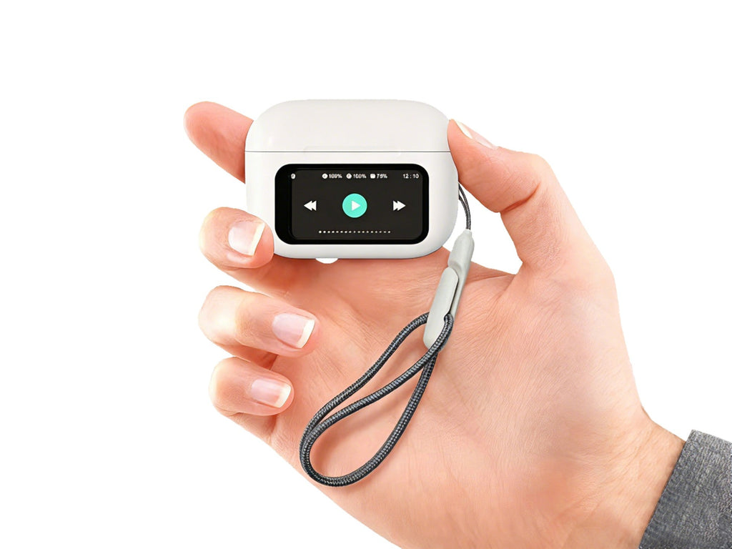 Auricolari Bluetooth Techancy KP2716 bianchi con ANC e custodia touch